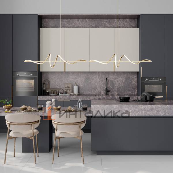 Фасад МДФ ZEROFLEX Gray Haze 3299, обратная сторона в цвет, с кромкой LAZER Matt, 19.6мм – 2