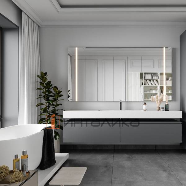 Фасад МДФ ZEROFLEX Issabelline 3096, обратная сторона в цвет, с кромкой PUR Matt, 19.6мм – 2