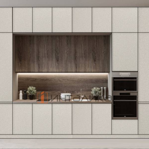 Фасад МДФ AGT 3006 белый металлик суперматовый, односторонние, с кромкой PUR в цвет, 18мм – 2