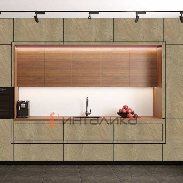 Фасад МДФ AGT 397 дуб натуральный матовый, односторонние, с кромкой PUR в цвет, 18мм – 2