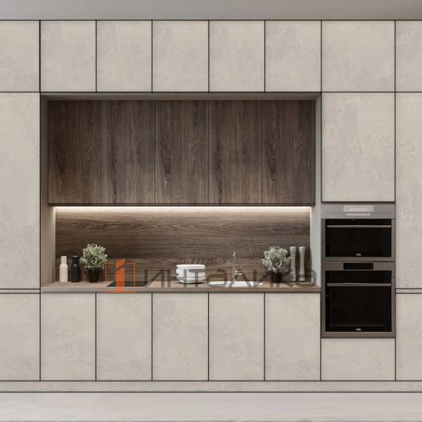 Фасад МДФ AGT 391 бежевый камень матовый, односторонние, с кромкой PUR в цвет, 18мм – 2