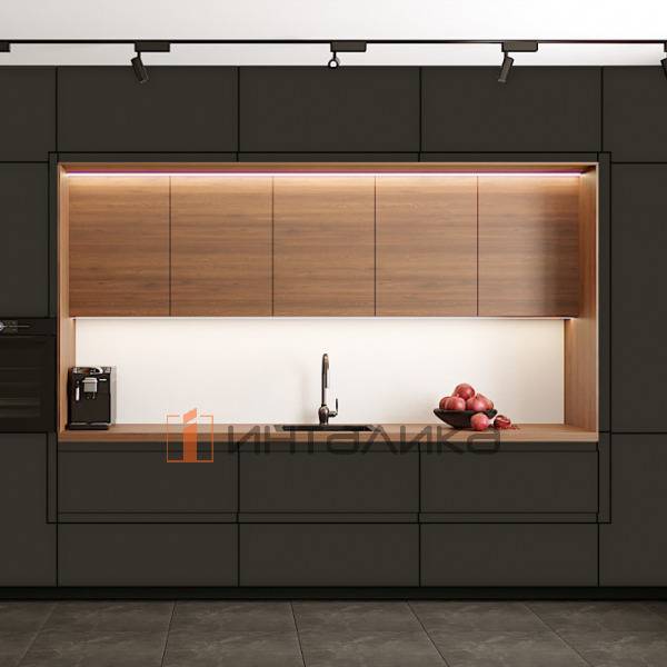 Фасад МДФ AGT SUPRAMAT 3025 биттер супермат, двусторонние, с кромкой PUR в цвет, 18мм – 2