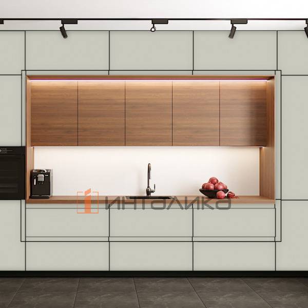 Фасад МДФ AGT SUPRAMAT 3013 бежевый бриз супермат, двусторонние, с кромкой PUR в цвет, 18мм – 2