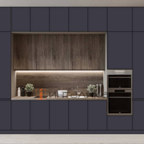 Фасад МДФ AGT SUPRAMAT 3011 Лондон блюз супермат, двусторонние, с кромкой PUR в цвет, 18мм – 2