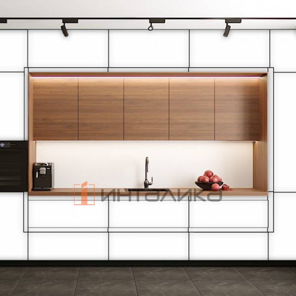 Фасад МДФ AGT SUPRAMAT 3028 белый жемчужный супермат, двусторонние, с кромкой PUR в цвет, 18мм – 2