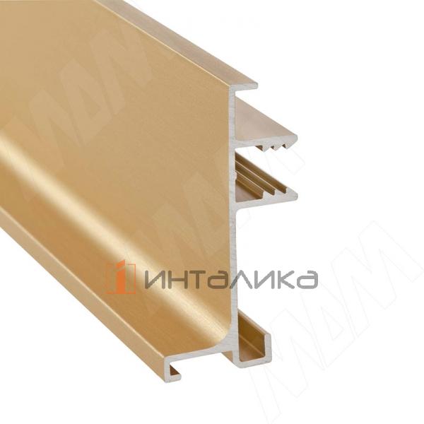 GOLATIME Универсальная профиль-ручка под столешницу, золото брашированное (анод), L-4200 – 2