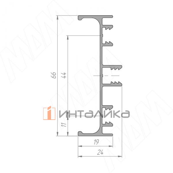 GOLATIME Универсальная профиль-ручка для среднего ящика, золото брашированное (анод), L-4200 – 3