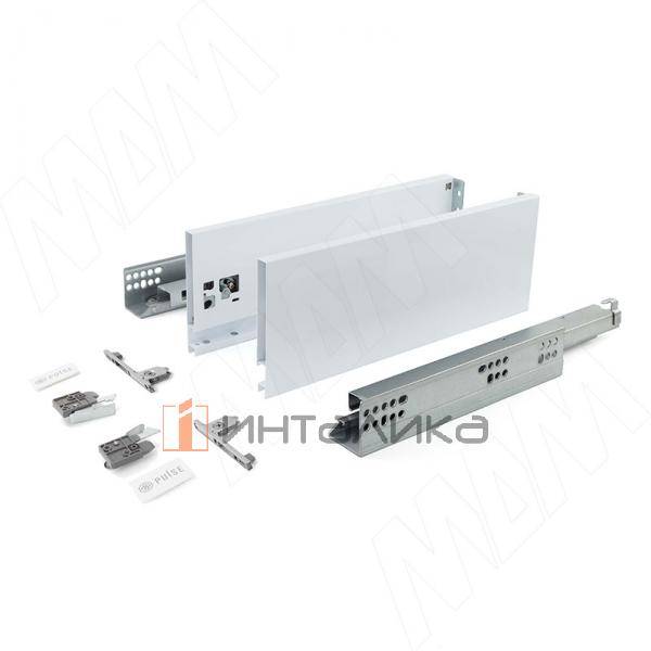 LS BOX PRO комплект ящика 450 мм, боковины h120 мм, плавное закрывание, белый – 2