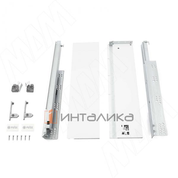 LS BOX PRO комплект ящика 450 мм, цвет белый (боковины h120 мм с направляющими открывания от нажатия) – 3