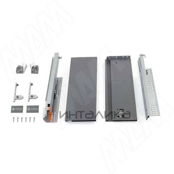 LS BOX PRO комплект ящика 500 мм, боковины h120 мм, плавное закрывание, графит – 3