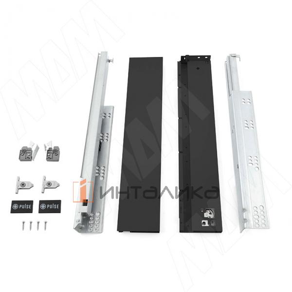 LS BOX PRO комплект ящика 500 мм, боковины h88 мм, плавное закрывание, черный – 3