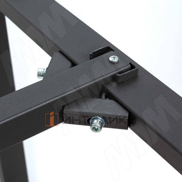 Штутгарт металлокаркас-стола телескопического 715х1200/1300/1400/1500/1600х800мм, графит – 6