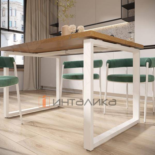 Штутгарт металлокаркас-стола телескопического 715х1200/1300/1400/1500/1600х800мм, белый (RAL9003, муар) – 9