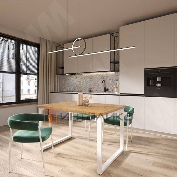 Штутгарт металлокаркас-стола телескопического 715х1200/1300/1400/1500/1600х800мм, белый (RAL9003, муар) – 11