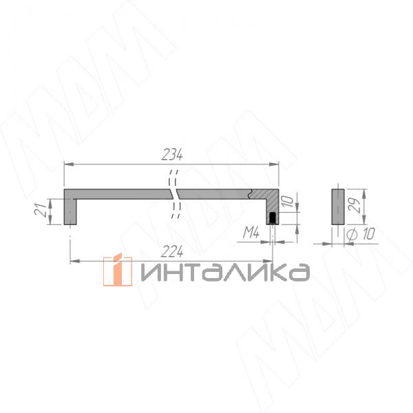 Ручка-скоба 224мм белый матовый – 2