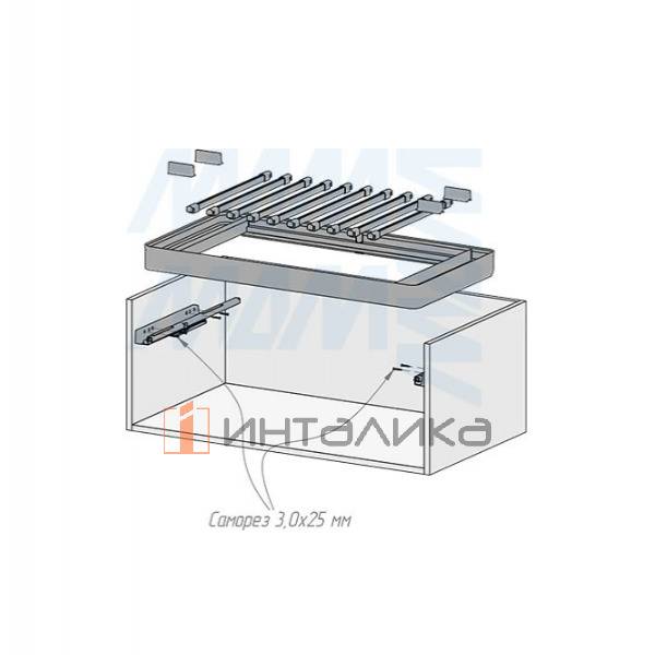 ESENTA Вешало для брюк, 600 мм, графит, плавн. закр. – 11