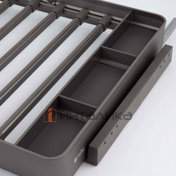 ESENTA Вешало для брюк, 700 мм, графит, плавн. закр. – 5