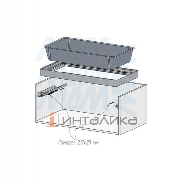 ESENTA Корзина для белья, 600 мм, плавное закрывание, графит – 8