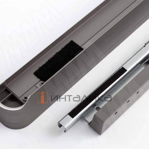 ESENTA Корзина для белья, 700 мм, плавное закрывание, графит – 4