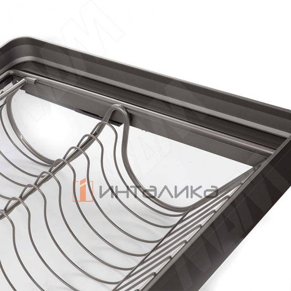 ESENTA Корзина для обуви, 600 мм, плавное закрывание, графит – 4