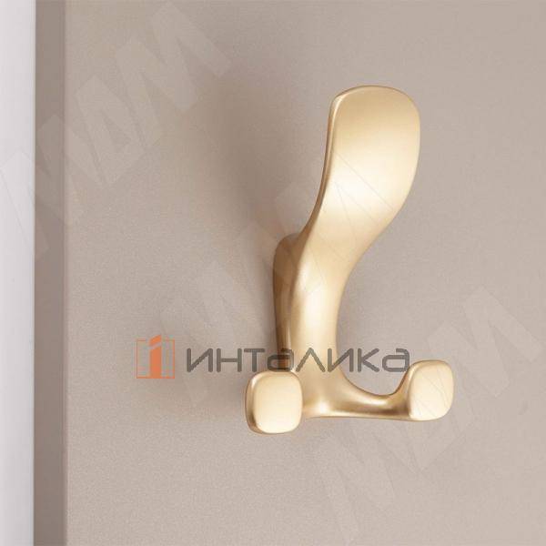 Крючок трехрожковый золото матовое – 2