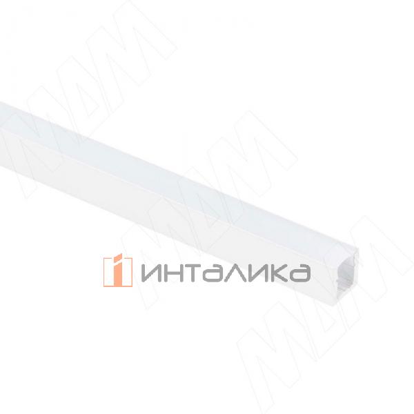 Профиль SM9, накладной узкий, для ленты с основанием 5мм, белый матовый, 7,5х8мм, L-3000 – 2