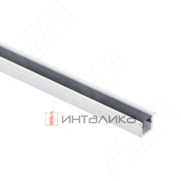 Профиль FM8, врезной узкий, для ленты с основанием 5мм, белый матовый, 11х7,5мм, L-2000 – 3