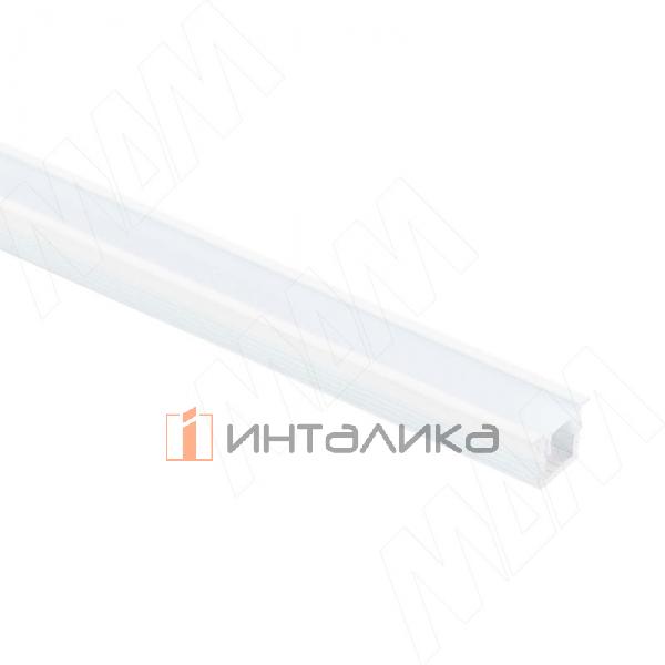 Профиль FM8, врезной узкий, для ленты с основанием 5мм, белый матовый, 11х7,5мм, L-2000 – 2
