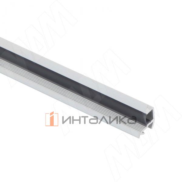 Профиль FM10, врезной, угловой узкий, для ленты с основанием 5мм, серебро, 15х8,5мм, L-2000 – 3