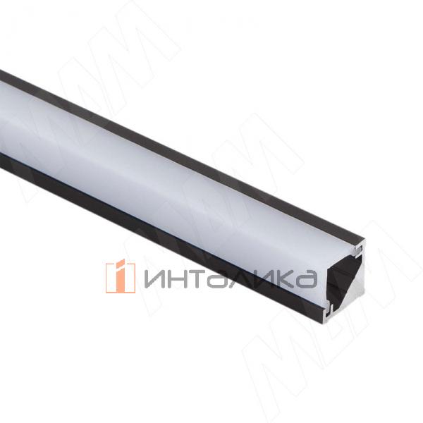 Профиль СМ5, угловой, черный, 12х12мм, для углового рассеивателя, L-3000 – 2