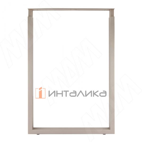 Пилар опора для стола П-образная, 60х30, H820-870 (+10 мм), бежевый металлик, 1шт. – 2