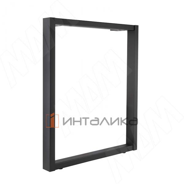 Пилар опора для стола П-образная, 60х30, 50х30 H715+15 мм, черный, 1шт. – 2