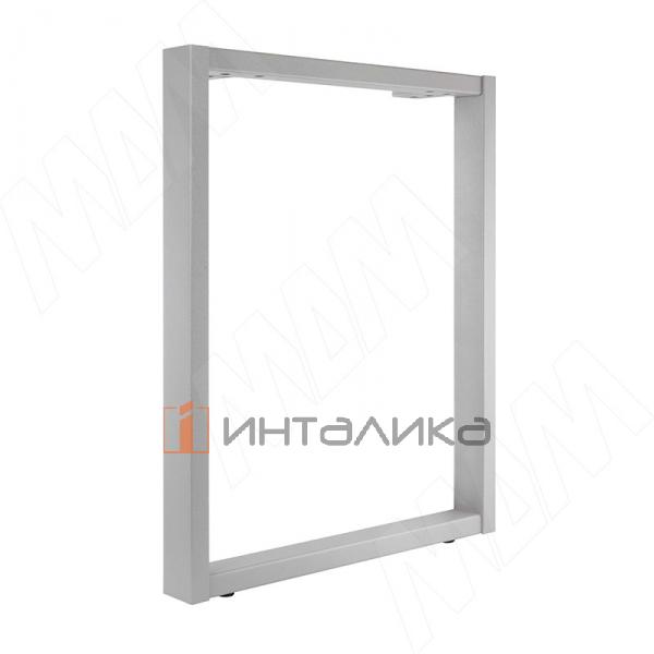 Пилар опора для стола П-образная, 60х30, 50х30 H715+15 мм, хром матовый, 1шт. – 2