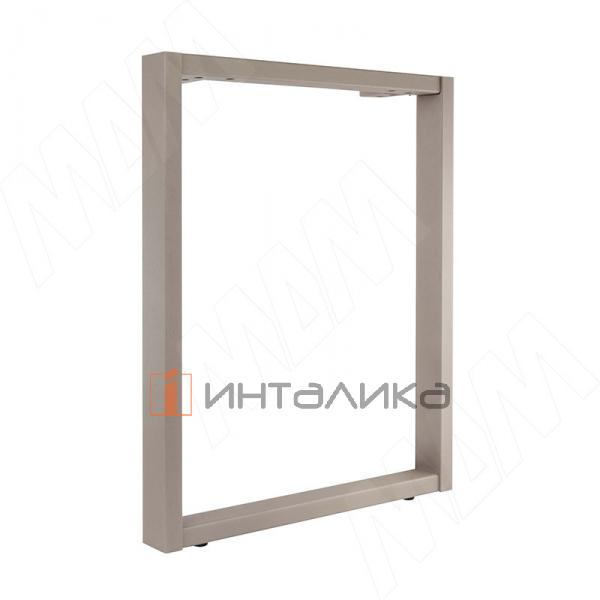 Пилар опора для стола П-образная, 60х30, 50х30 H715+15 мм, бежевый металлик, 1шт. – 2