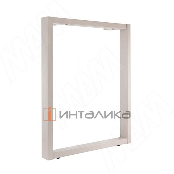 Пилар опора для стола П-образная, 60х30, 50х30 H715+15 мм, кремовый матовый, 1шт. – 2