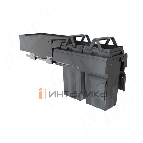 PROBOX MAX F30 Система сортировки и хранения, 2 емкости (2x13), креп. фасада, полн.выдв., плавн.закр., графит – 5