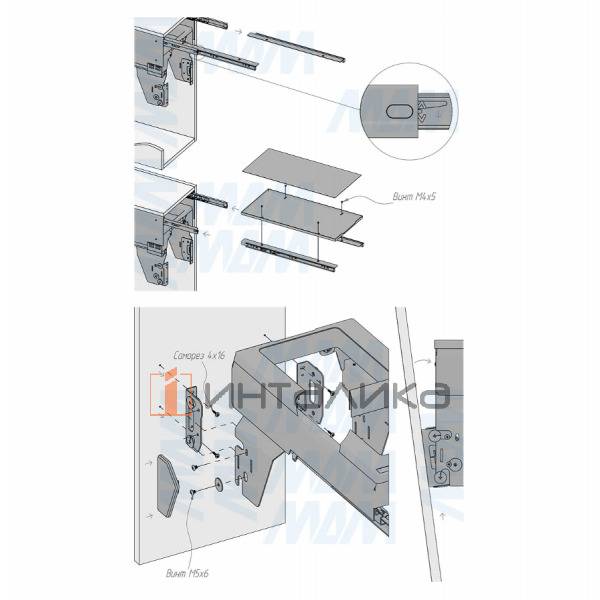 PROBOX MAX F30 Система сортировки и хранения, 2 емкости (2x16), креп. фасада, полн.выдв., плавн.закр., направл. графит – 11