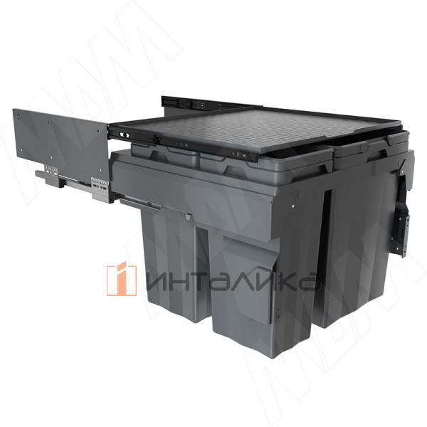 PROBOX MAX F60 Система сортировки и хранения, 4 емкости (2x13+2x24), креп. фасада, полн.выдв., плавн.закр., графит – 2