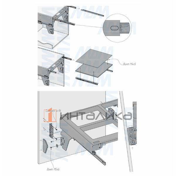 PROBOX MAX F60 Система сортировки и хранения, 4 емкости (2x16+2x31), креп. фасада, полн.выдв., плавн.закр., графит – 12