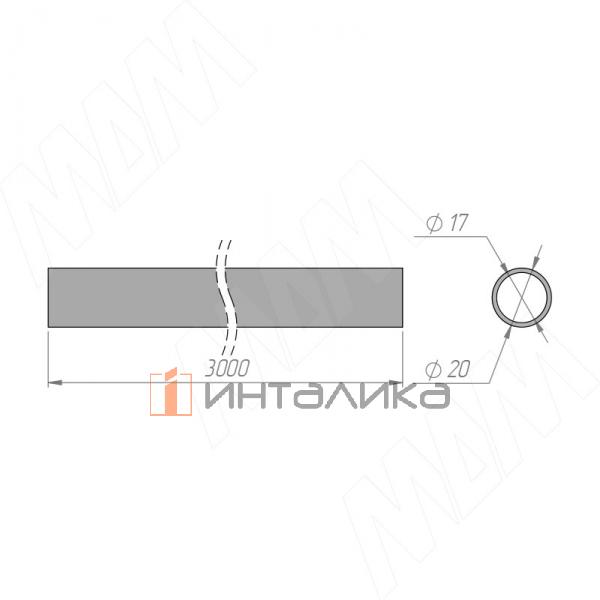 BAMBOO Профиль вертикальный, черный, L-3000 – 4