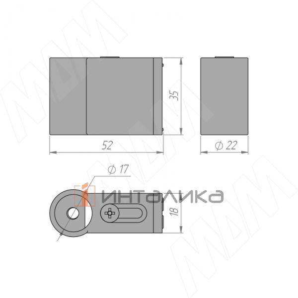 BAMBOO Крепление к стене, белый – 4