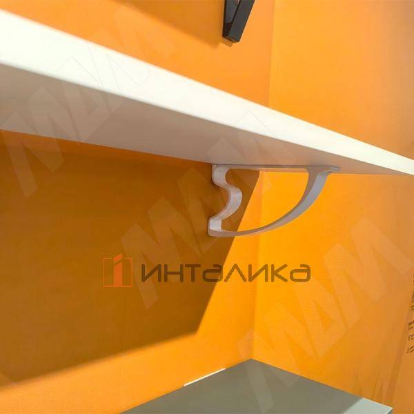 IBIS Менсолодержатель для деревянных полок, белый матовый – 7