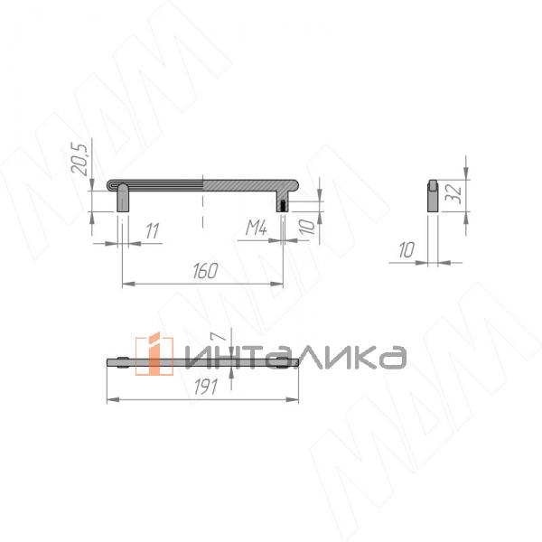 Ручка-скоба 160мм Timeless metal warm bronze – 2