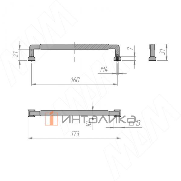 Ручка-скоба 160мм Timeless metal warm bronze – 2