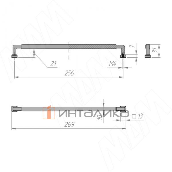 Ручка-скоба 256мм Timeless metal titanium – 2