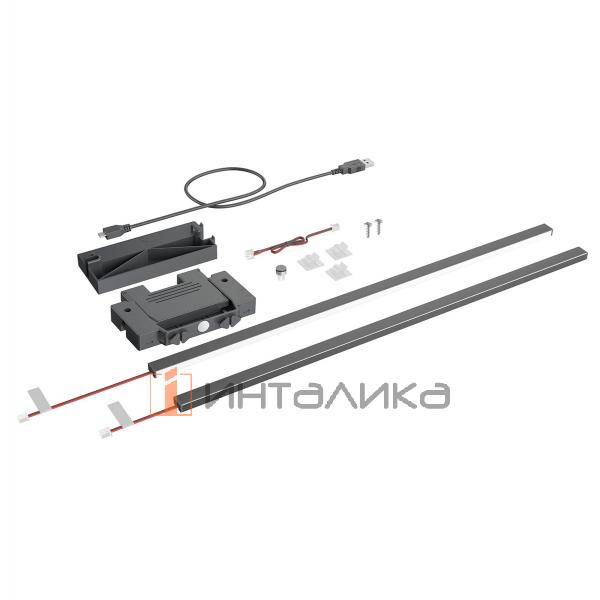 Подсветка для HETTICH AvanTech YOU Illumination с дизайн-профилями, NL600, антрацит – 1