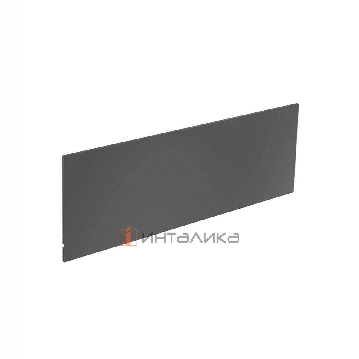 Передняя панель внутреннего ящика HETTICH AvanTech YOU для боковин с подсветкой, H187, L2000, алюминий, антрацит