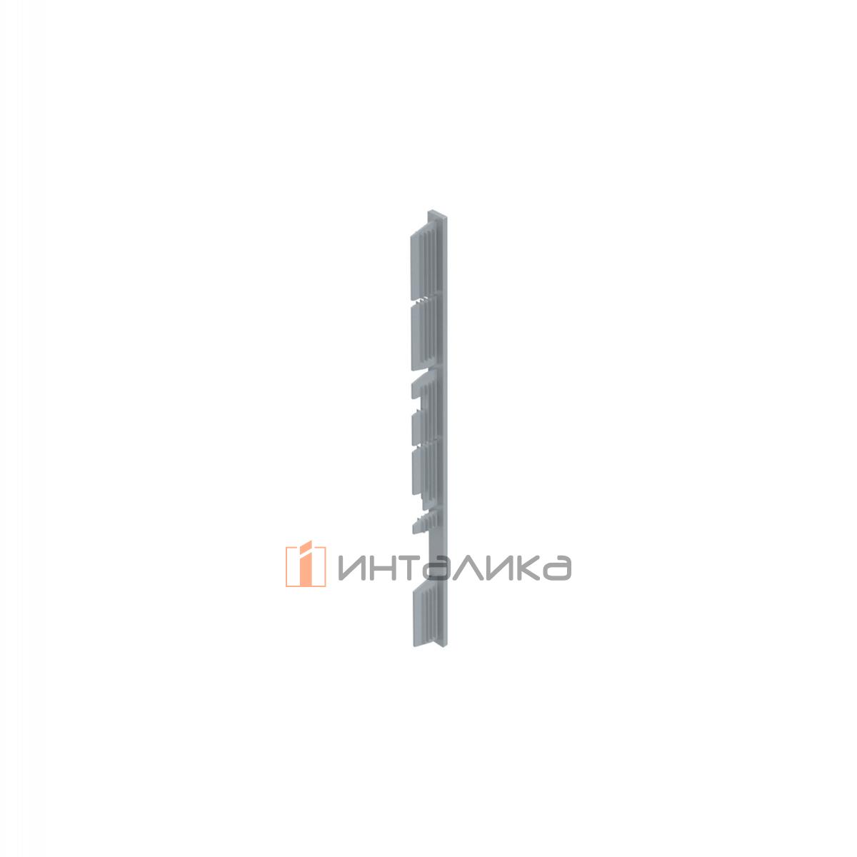 Торцевая заглушка для передней панели внутреннего ящика с подсветкой HETTICH AvanTech You, H139, серебристый