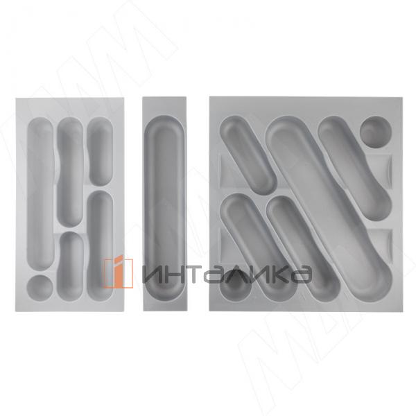 DESIGN Лоток кухонный для столовых приборов для ящика c фасадом 800 мм, цвет серый металлик – 2