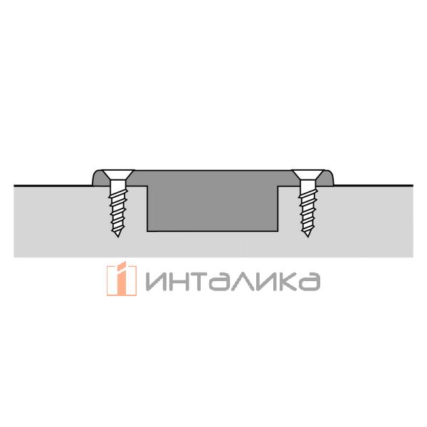 Петля Veosys для тонких дверей, угол 105°, чашка TH42, D35, вкладная навеска (В -6,5), нержавеющая сталь – 4